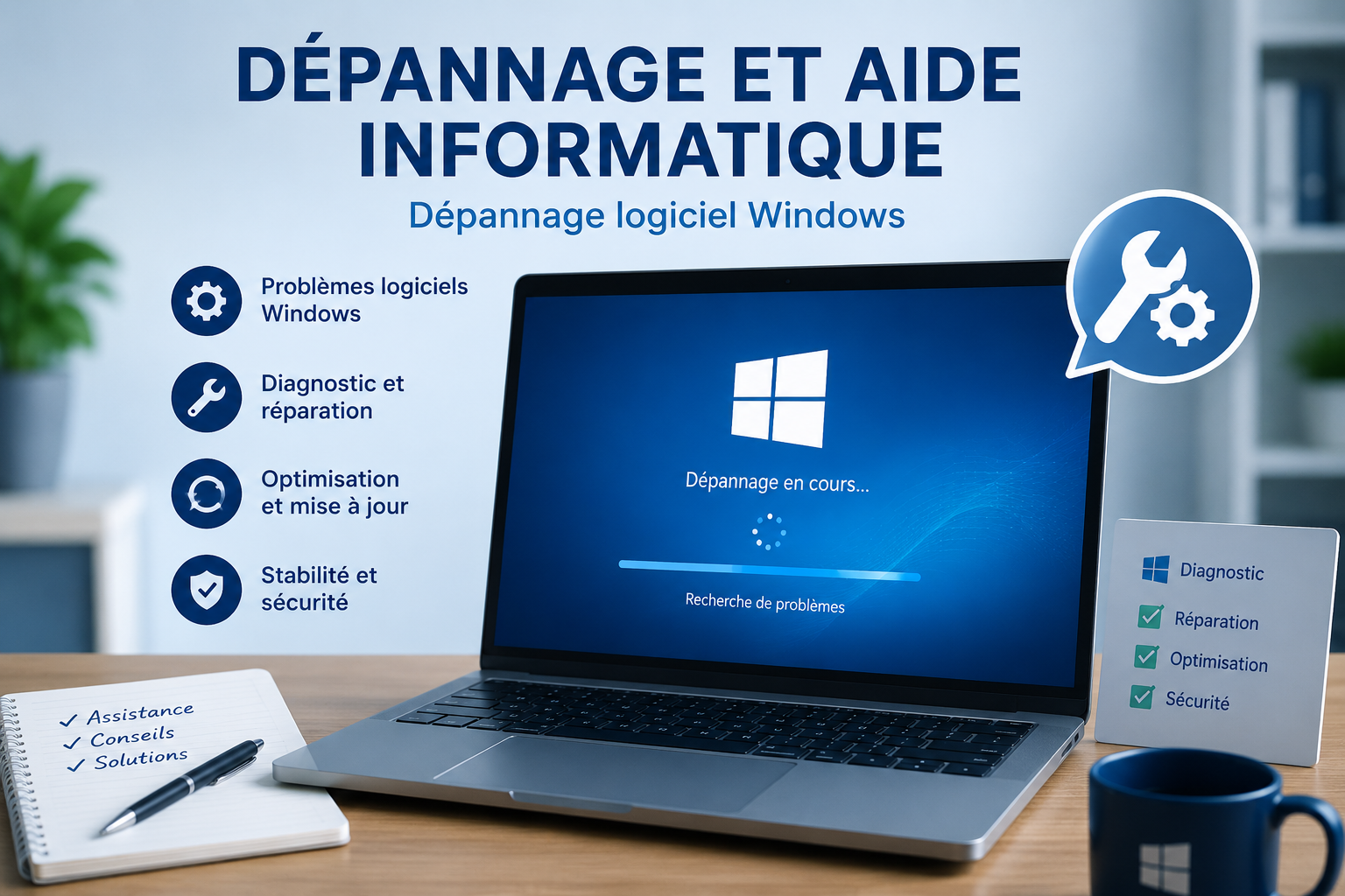 Dépannage d’un ordinateur lent à Le Mans – ClairInfo72
