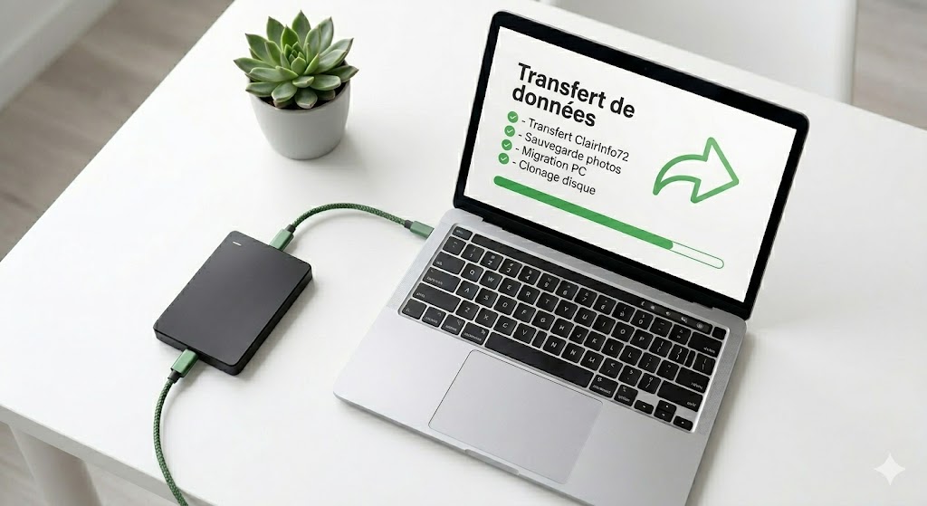 Transfert de données et sauvegarde de photos – Sarthe